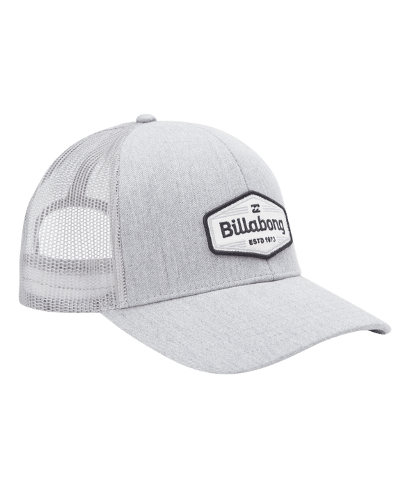 Billabong Walled Boys Trucker Hat-Grey Heather