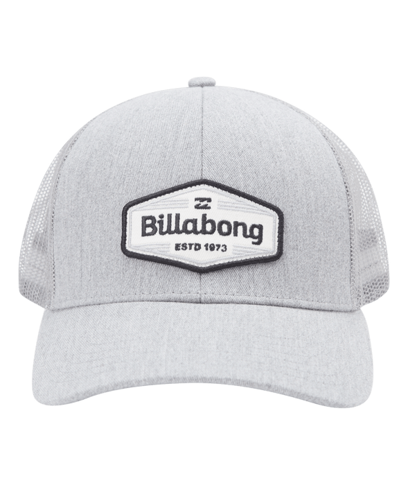 Billabong Walled Boys Trucker Hat-Grey Heather