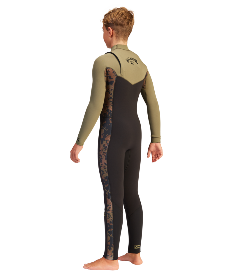 Billabong 302 Boys Revolution Wetsuit-Military