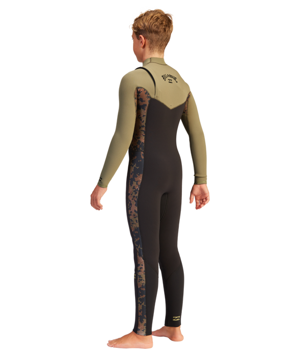 Billabong 302 Boys Revolution Wetsuit-Military