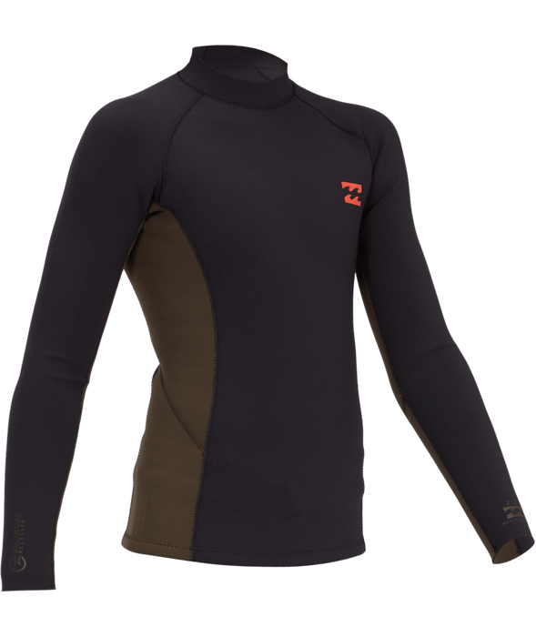 Billabong 202 Boys Revo Interchange Top-Black Coffee