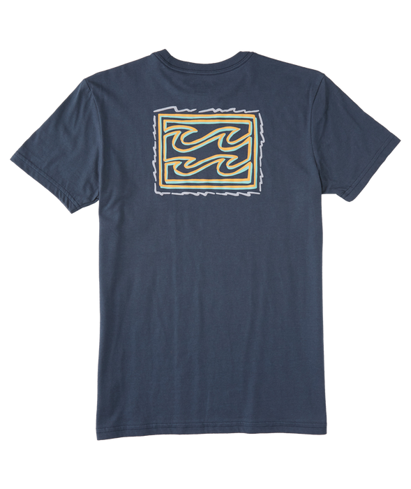 Billabong Boy's Crayon Wave Tee-Navy