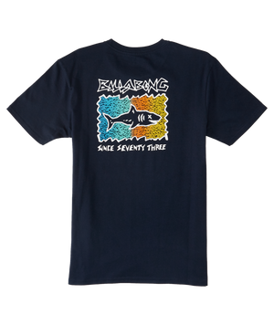 Billabong Boy's Sharky Tee-Navy