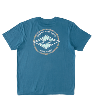 Billabong Boy's Rotor Diamond Tee-Blue Lagoon