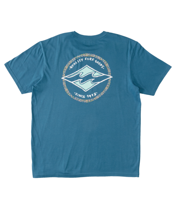 Billabong Boy's Rotor Diamond Tee-Blue Lagoon