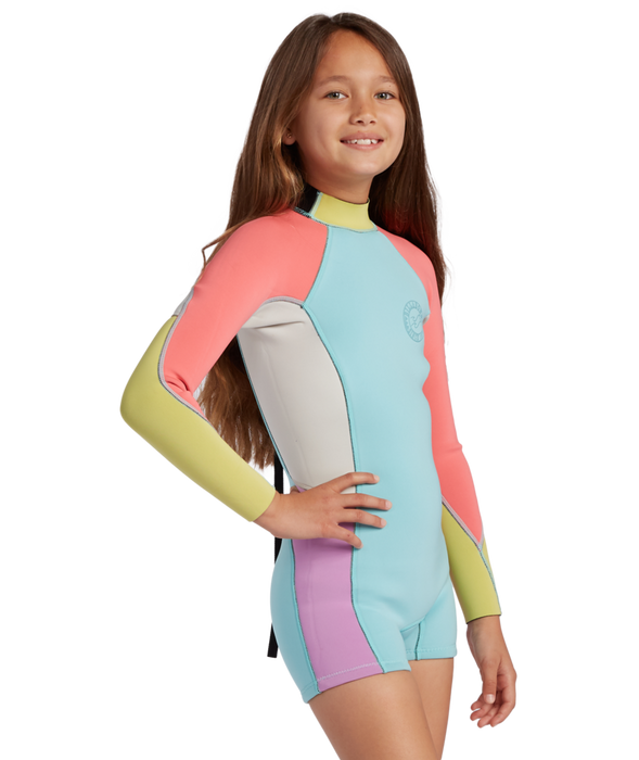 Billabong Teen Spring Fever L/S Springsuit-Neon Daze