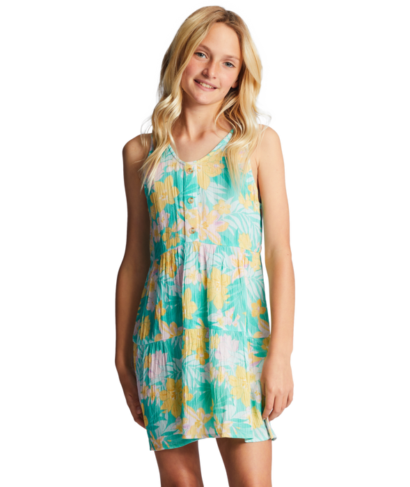 Billabong Super Cute Dress-Light Lagoon