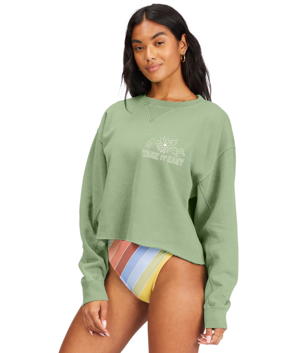 Billabong Take It Easy Sweatshirt-Agave