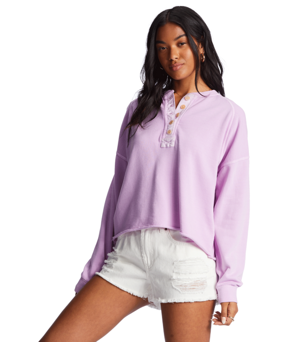 Billabong Keep Talking Sweatshirt-Lilac Dream