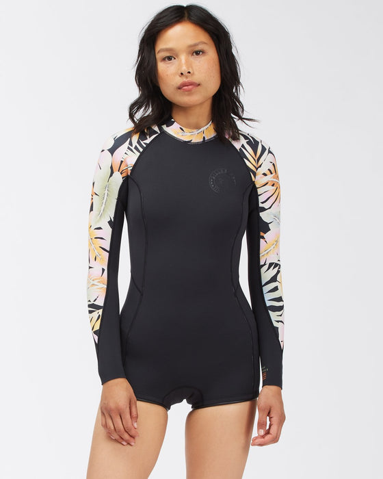 Billabong Spring Fever L/S Springsuit-Paradise Black