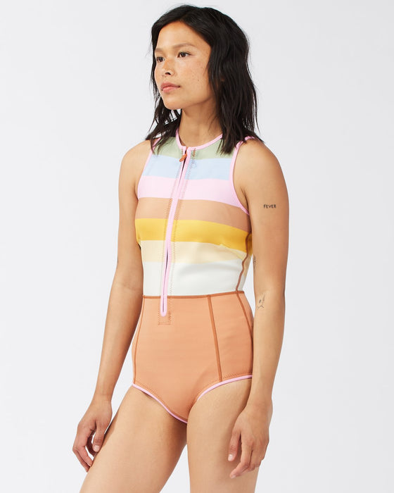 Billabong Sol Sista Shorty Springsuit-Paradise Stripe