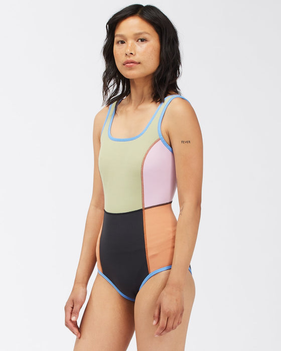 Billabong Seaker Rev One Piece Springsuit-Paradise Multi