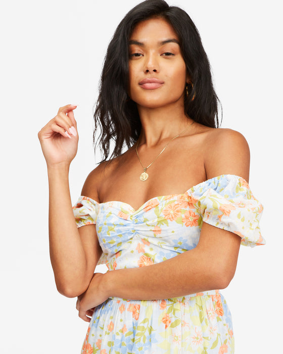 Billabong Sunrise Dress-White/Multi