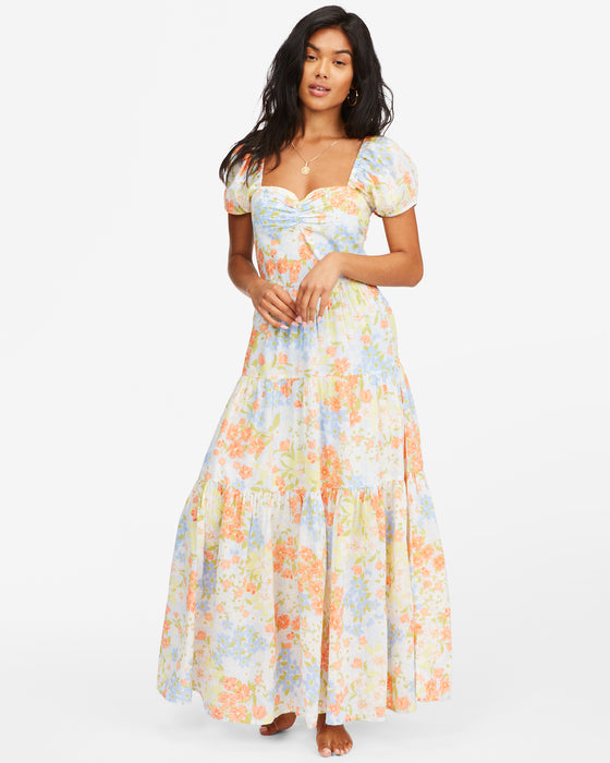 Billabong Sunrise Dress-White/Multi