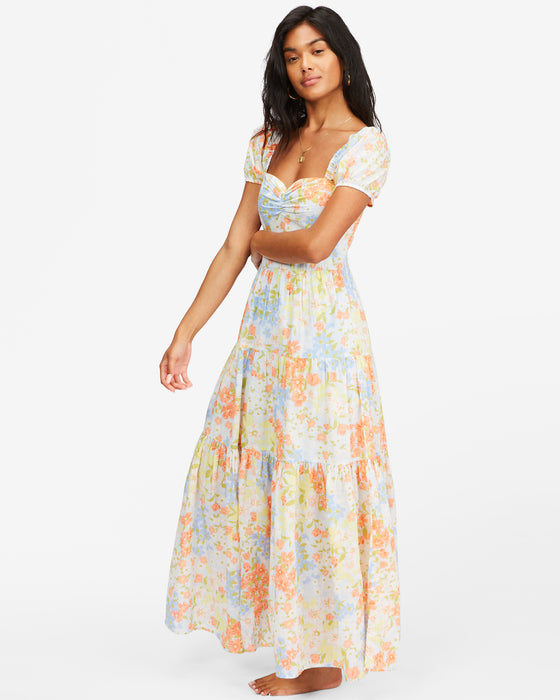 Billabong Sunrise Dress-White/Multi