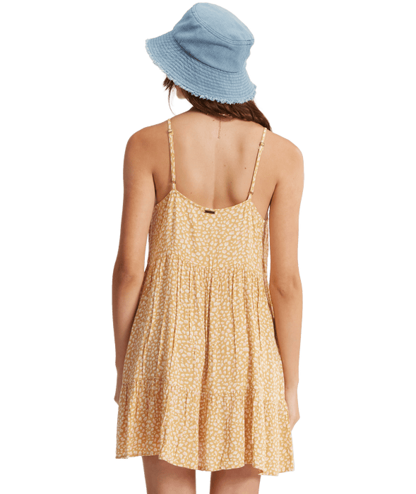 Billabong You Got It Dress-Light Sunset Gold