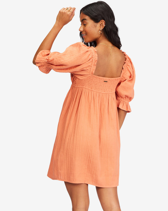 Billabong Perfect Paradise Dress-Terracotta