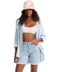 Billabong So Stoked L/S Shirt-Light Chambray