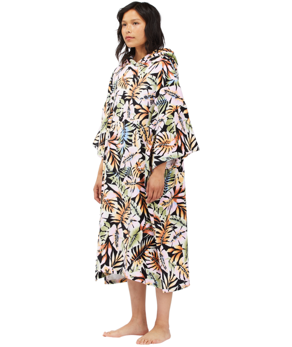Billabong Wmns Hooded Towel Poncho-Paradise Black