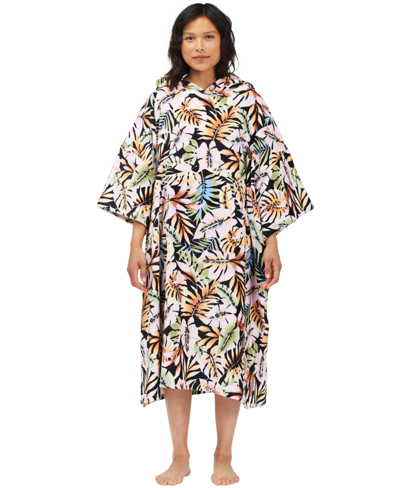 Billabong Wmns Hooded Towel Poncho-Paradise Black