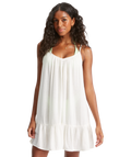 Billabong Beach Vibes Dress-Salt Crystal