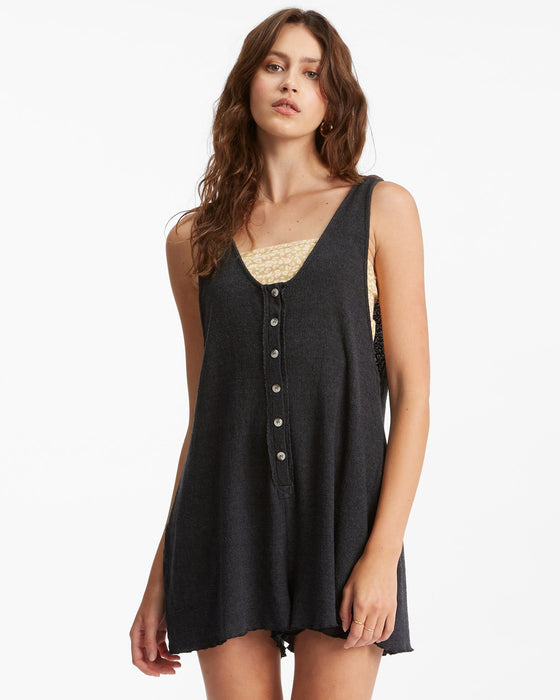 Billabong Fade Away Romper Off Black REAL Watersports
