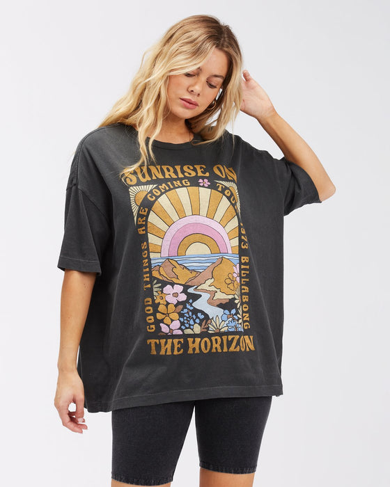 Billabong On The Horizon Tee-Off Black