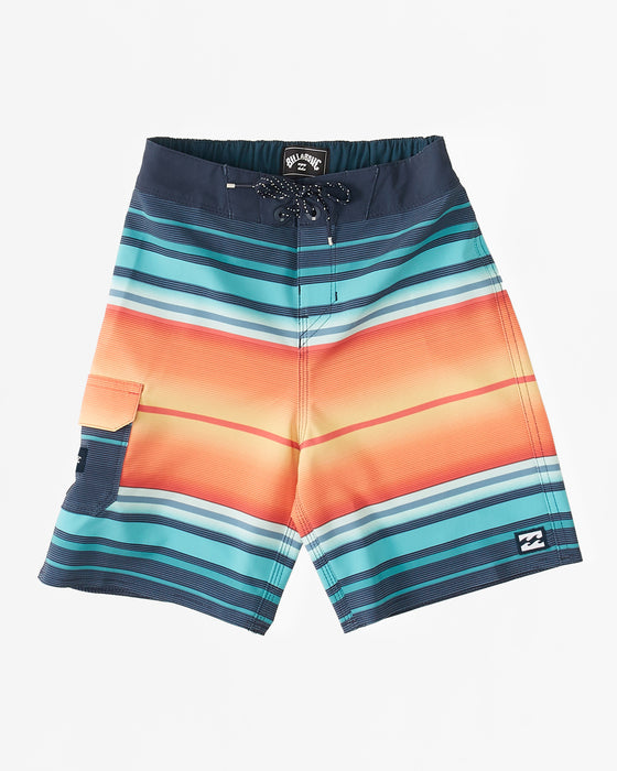 Billabong Toddler All Day Stripe Pro Boardshorts-Navy