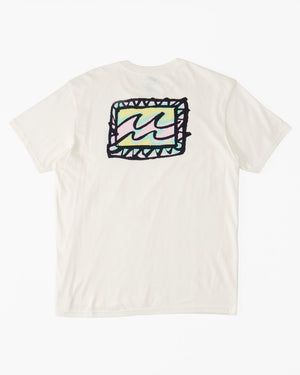 Billabong Toddler Crayon Wave Tee-Off White