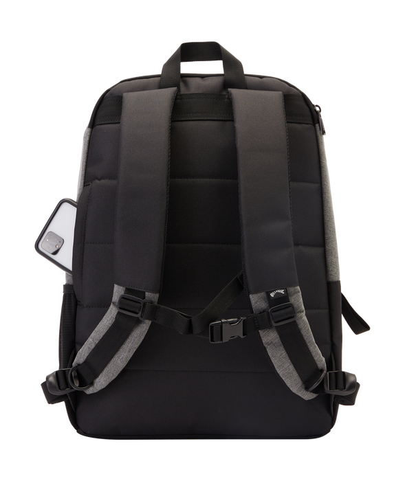 billabong command laptop backpack Billabong Command Skate Backpack-Grey Heather