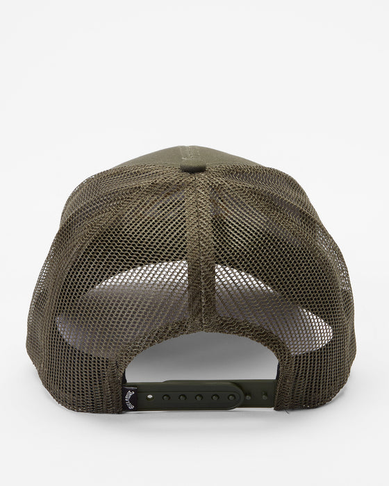 Billabong Walled Trucker Hat-Military