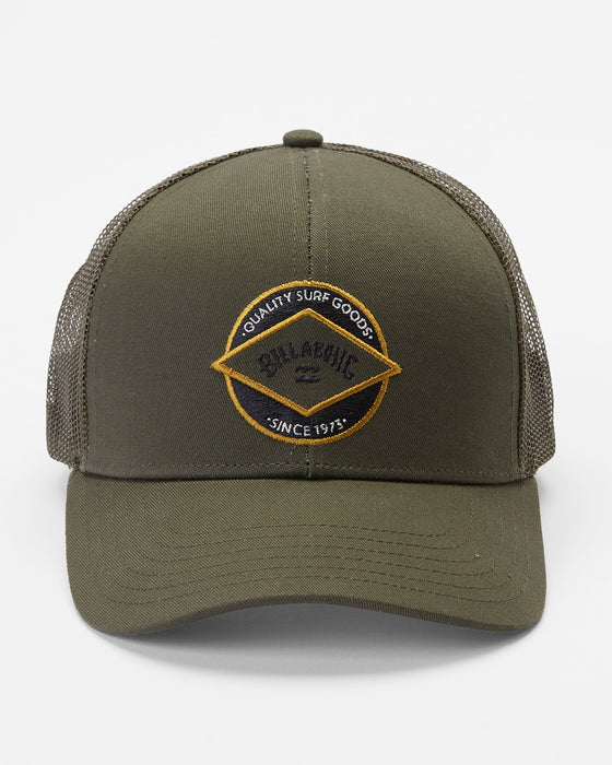 Billabong Walled Trucker Hat-Military