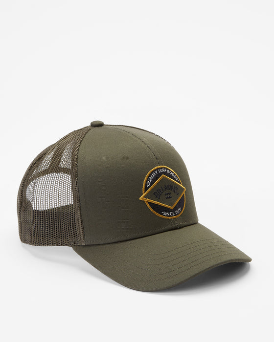 Billabong Walled Trucker Hat-Military