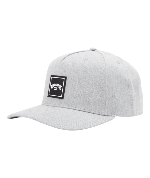 Billabong Hat-Grey — Watersports Snapback Stacked REAL Heather