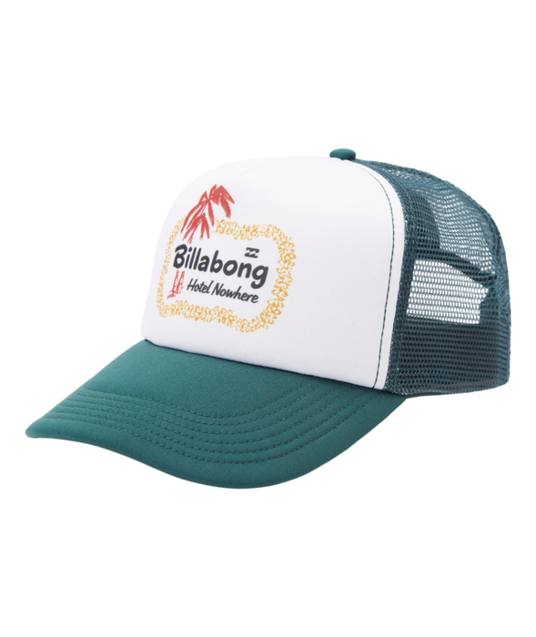 Billabong Truckstop Trucker Hat-Dark Seagreen