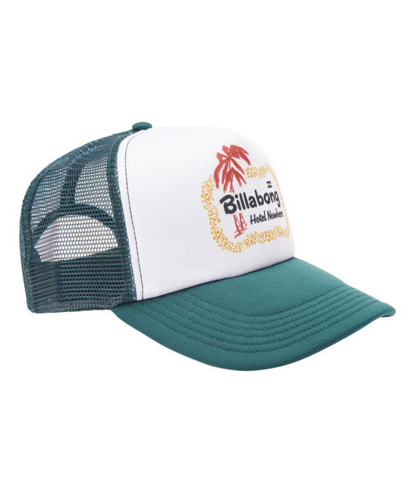 Billabong Truckstop Trucker Hat-Dark Seagreen