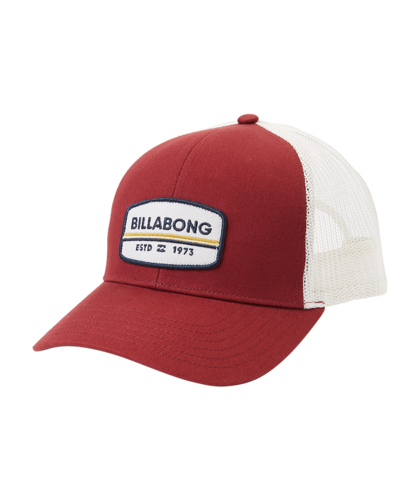 Billabong Walled Trucker Hat-Oxblood