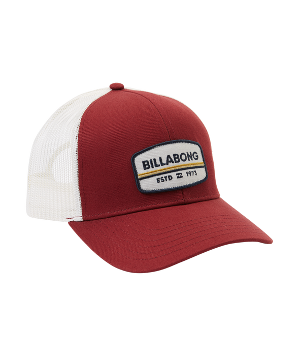 Billabong Walled Trucker Hat-Oxblood