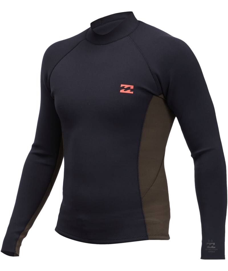 Billabong 202 Revo Interchange Top-Black Coffee