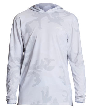 Billabong Arch Mesh L/S Hooded Rashguard-White Camo