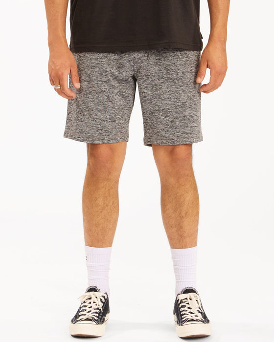 Billabong Surftrek Fleece Shorts-Grey Heather