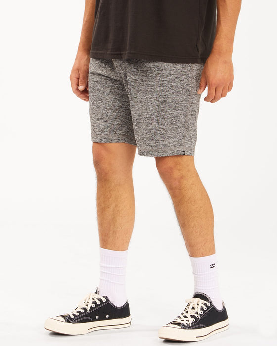 Billabong Surftrek Fleece Shorts-Grey Heather