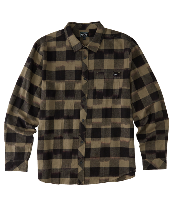 Billabong Coastline Flannel L/S Shirt-Black