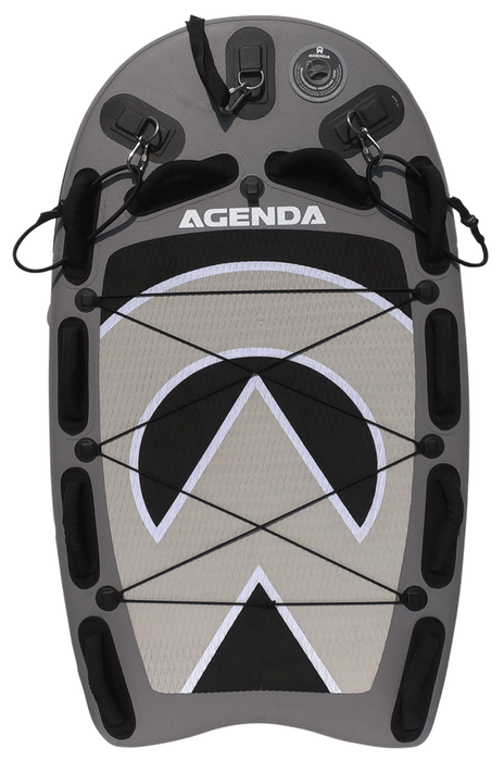 Agenda Jet Ski Rescue Sled-Grey & Orange