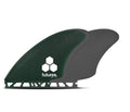 Futures Al Merrick Keel Fiberglass Twin Fin Set-Green/Gray