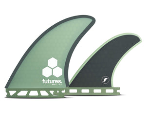 Futures Al Merrick Honeycomb Twin Fin Set-Green/Gray