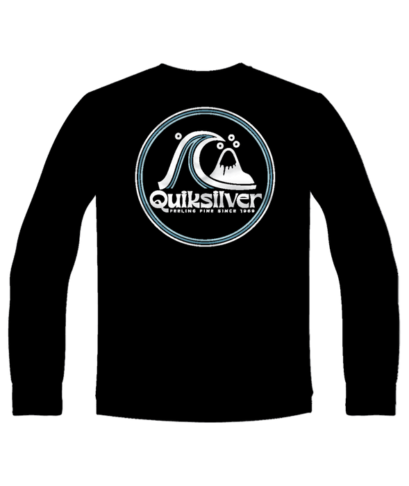 Quiksilver Rolling Circle Youth L/S Tee-Black