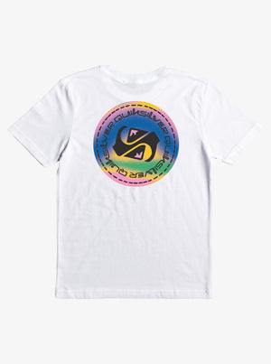 Quiksilver Boys Color Flow Tee-White— Alternate View
