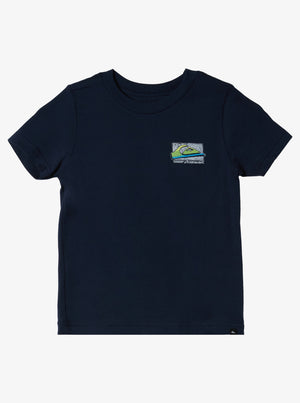 Quiksilver Boys Retro Fade Tee-Navy Blazer