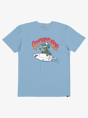 Quiksilver Boys Friday Shift Tee-Sky Blue